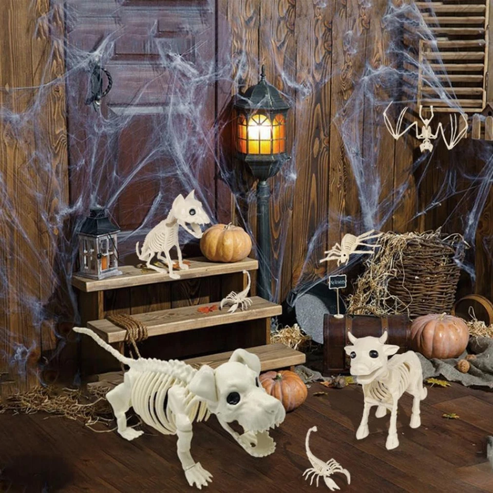 NEW SKELETON DOG HALLOWEEN DECORATION LIGHT UP SPOOKY PARTY DECORATION SCARY - Image 2 of 4