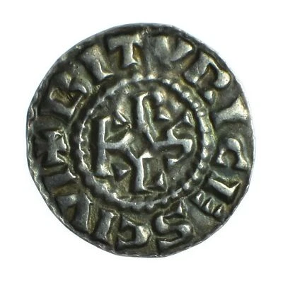 Carolingiennes Charles le Chauve Denier Bourges - Photo 1/2