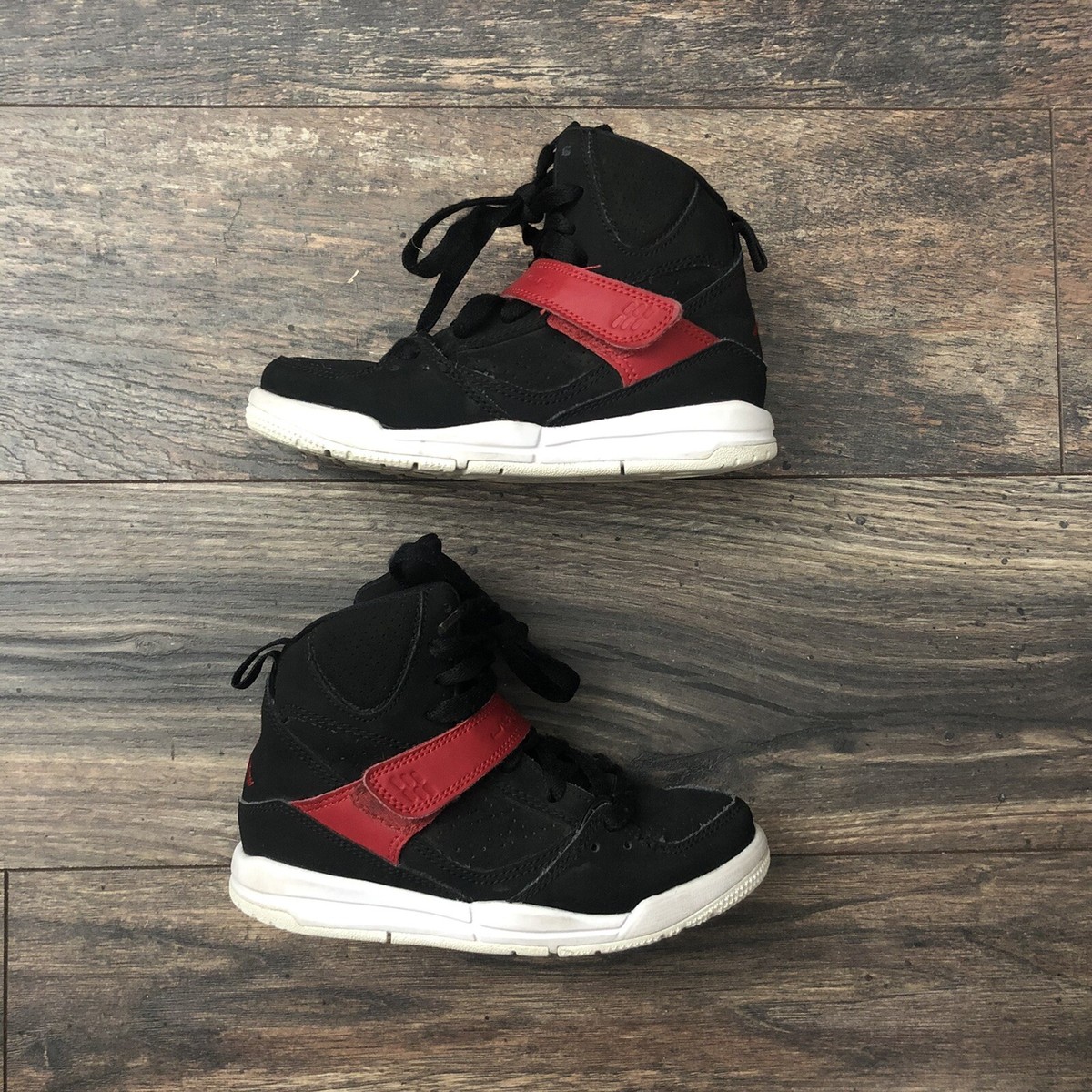 Jordan Flight 45 Shoes Men\'s Size 11.5 Red High Top‎ Retro Basketball Sneakers Jordan Flight 45 High Black Varsity Red for Sale  main image 2