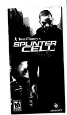 Splinter Cell Essentials PSP MANUAL ONLY Insert Booklet Authentic