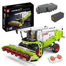 Mould King 17014 Wheat Harvester Combine Truck Remote Control Building Block Toy