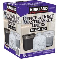 Kirkland Signature™ 10 Gallon Clear Wastebasket Liner 500 Count Free Shipping Kirkland Signature™ 10 Gallon Clear Wastebasket Liner 500 Count Free Shipping