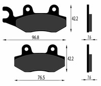 BremsbelÄGe Hinten 2020072T0301 Triumph Bonneville T120 1200 2016