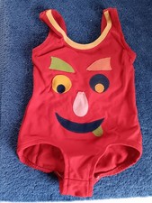 Vtg LITTLE MISS DUNE DECK 1960 1970s Funny Face Baby Girls Bathing Suit Swimsuit