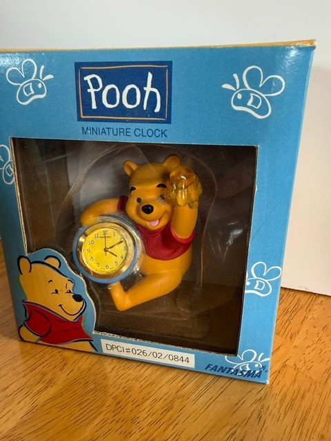 FANTASMA WINNIE THE POOH MINIATURE CLOCK NIB