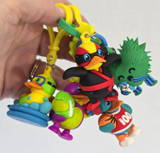 Kids Heart Challenge Duck Backpack Clips American Heart Association Lot of 5
