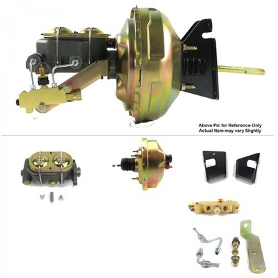 1973-1977 Chevy Chevelle  FW Mount Power 8'' Single Brake Booster Kit Disc / Drum
