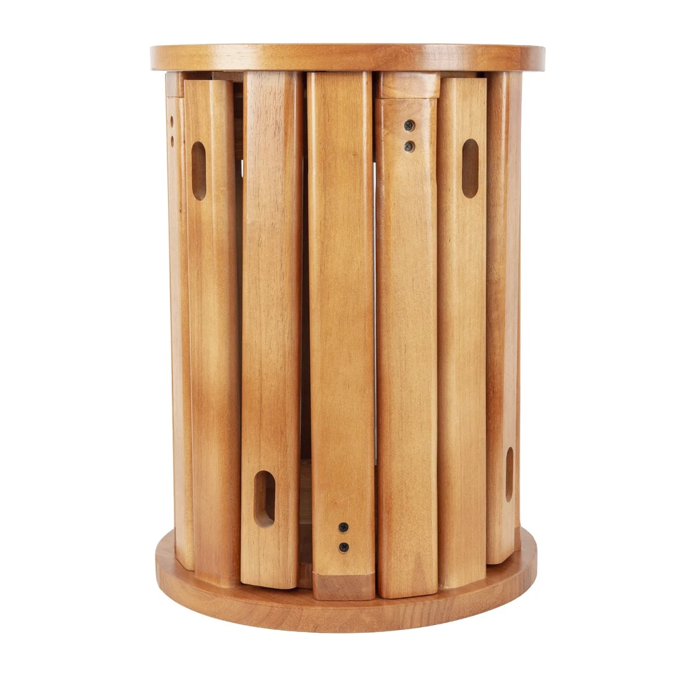 Juego de 4 taburetes taburetes de bar de madera silla de comedor apilable mesas auxiliares anidadas Foto 4 de 4