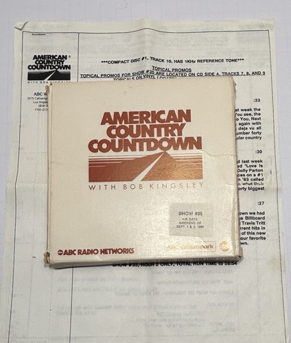 American Country Countdown with Bob Kingsley--September 1 - 2, 1990 / 4 CD Set - Picture 3 of 3