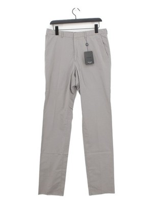 Paul Smith Herren Hose W 34 in Grau 100% Baumwolle Straight Chino Neu Mit Etikett