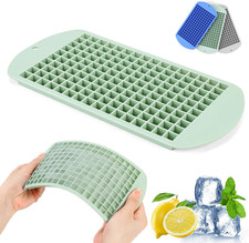 Silicone Mini Ice Cube Tray, 160 Nugget Ice Cube Molds Easy Release Small Ice Cu