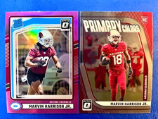 Marvin Harrison Jr 2024 Donruss Optic Pink Prizm RC & 24 Optic Primary Colors RC