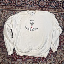 Vintage 1999 Drew Carey Show White Sweatshirt Size Large Vtg 90s Vintage 1999 Drew Carey Show White Sweatshirt Size Large Vtg 90s