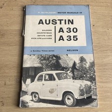 Austin A30 &amp; A35 Motor Workshop Manual By Piet Olyslager 1963