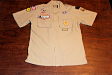 Boy Scouts of America BSA Youth Shirt Tan X-Large XL Vented Poly Microfiber Soft