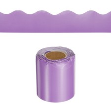 Bulletin Board Border 32.8 Feet Scalloped Border Trim Purple