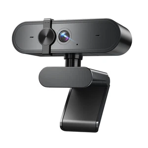 1080P Webcam Computer Camera with Microphone & Wide View - Auto Light Correction
