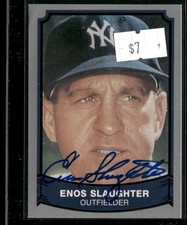 1988 Pacific Baseball Legends Signed Autograph Set Break #137 Enos Slaughter
