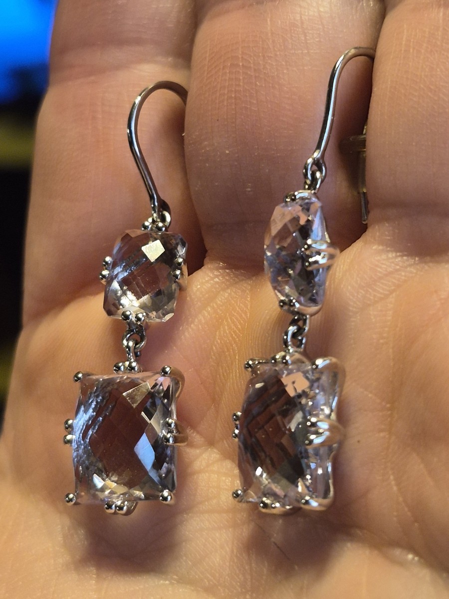 Clyde Duneier CID 925 Sterling Silver Dangle Earrings View 3