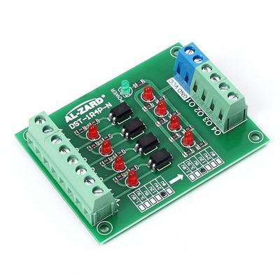 4KanalOptokopplerIsolationsmodul, 5 V auf 24 V Optokoppler Isolation Karte, D...