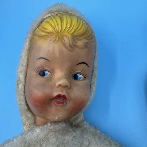 "Juego de muñecas bebé vintage con cara de goma de los años 50 10,5"" musicales coleccionables" - Imagen 7 de 19