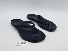 Olukai Ho'Opio Women's Size 8 Flip Flop Thong Sandals Black