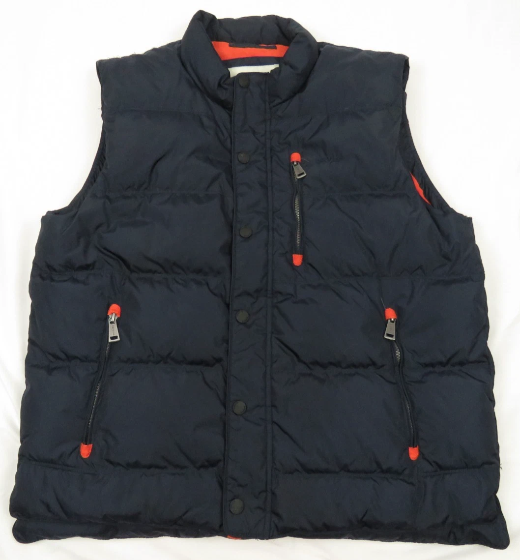 Orvis Essex Down Quilted Full Zip Snap Puffer Gilet Vest Coat Jacket M