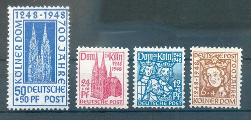 Bizone 69/72 Cologne Cathedral SET MNH MINT NEVER HINGED 16EUR