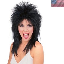 Vibrant Multicolor Spiked Rocker Wig - Perfect for Parties and Costumes