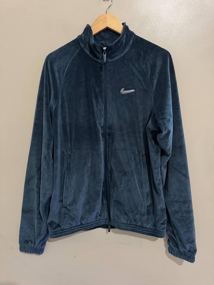 Nike x NOCTA Swarovski Velour Track Jacket Armory Navy DV3734-454