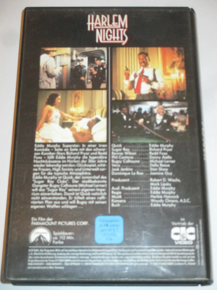 CIC Video 2271 - Harlem Nights - VHS/Komödie/Eddie Murphy/Richard Pryor - Bild 2 von 2