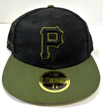 Pittsburgh Pirates MLB NE ALT2 Low Profile Fitted Hat~Black Tonal Camo/Green