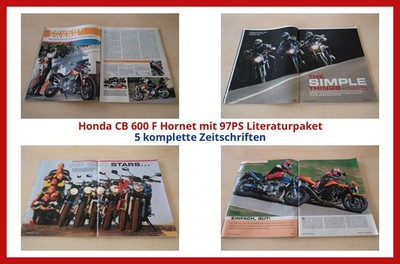 Honda CB 600 F Hornet mit 97PS Literaturpaket - 5 komplette Zeitschriften