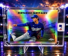 SHOHEI OHTANI RARE HOLO THROWBACK REFRACTOR C...