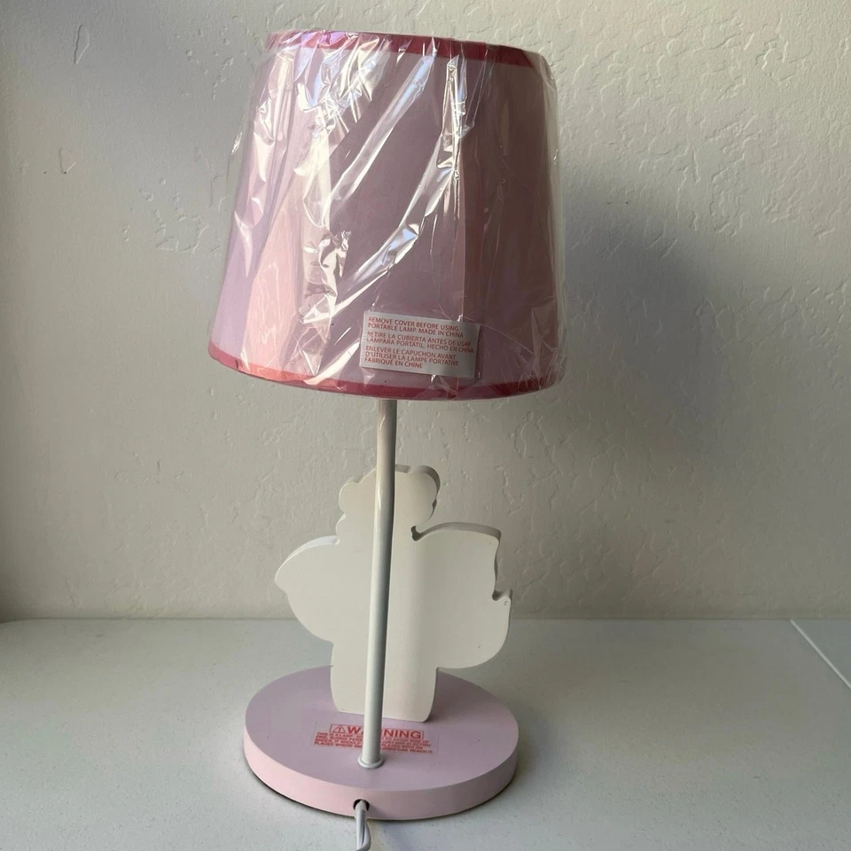 Lámpara de habitación infantil rosa corderos e hiedra bebé niña animales elefante mono decoración temática Foto 3 de 4