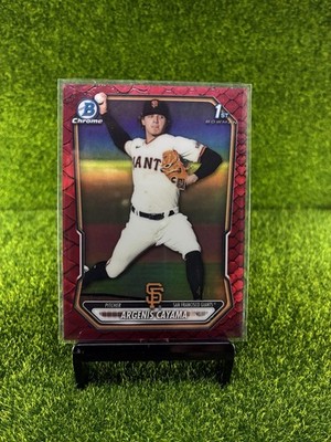 Topps Bowman Chrome Prospects Argenis Cayama BCP-114 1st Bowman Red /5 Giants