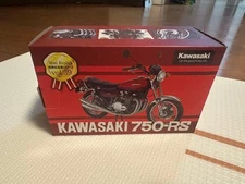 Kawasaki 750-RS Metal Mini Bike Model Red Baron Gift 13cm Used