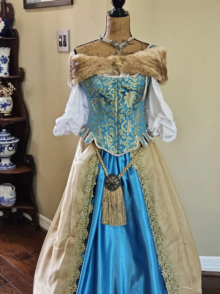 Disfraz de princesa medieval hecho a mano para renacimiento/halloween talla M/L Foto 3 de 4
