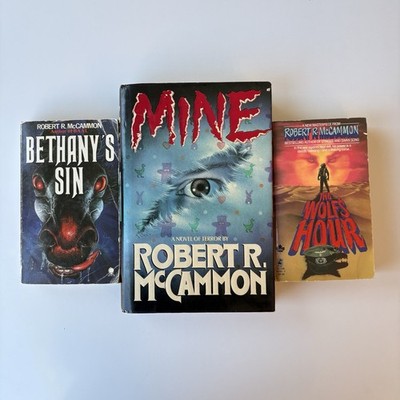 Robert McCammon Book Lot of 3 - The Wolf s Hour Bethany s Sin + MINE Hardcover