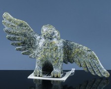 ESTATE FRESH VINTAGE CANADIAN INUIT CARVED SOAPSTONE BIRD TAYARA PAPIGATOK 1997