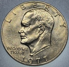 1977 Eisenhower Ike Dollar Coin Ungraded X4