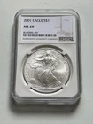2001 American Silver Eagle NGC MS69