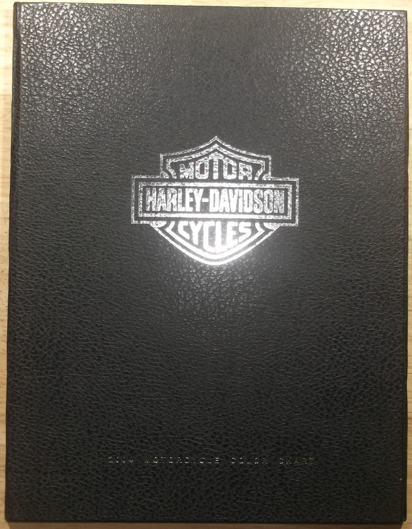 2004 HARLEY DAVIDSON MOTOR-CYCLES COLOR CHART BOOK GUIDE CATALOG