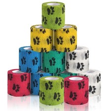 Vet Wrap for Dogs,Bandage Wrap,12Pcs 2 Inches X 5 Yards Pet PreWrap Cohesive Ba