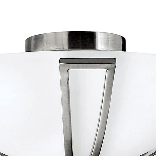 Hinkley Lighting H4660 2 Light 16.75"W Indoor Semi-Flush Ceiling - Nickel - Picture 3 of 6