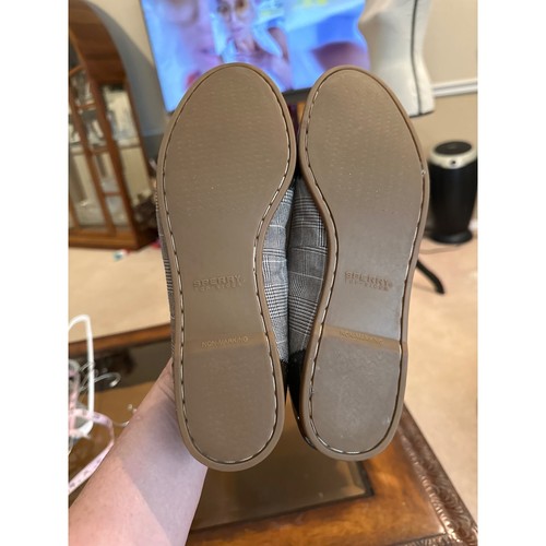 Womens Sperry Brown Plaid Preppy Flats. Size 7.5. NWOB - Imagen 5 de 5