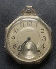Antique Waltham 14k White Gold Pocket Watch 17 Jewels Works GORGEOUS