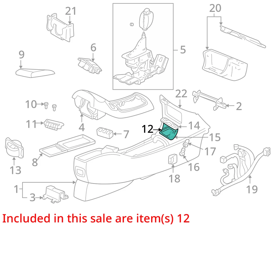 1997-2006 BUICK CHEVROLET TRAILBLAZER REGAL ASHTRAY ASM-F/FLR CNSL <US 10290230 - Image 2 of 3