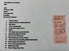 The Smiths Original Genuine Concert ticket Stub Manchester Free Trade Hall 1984.