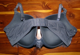 Victoria's Secret dream angels pushup gray with silver foil lace 38c nwt